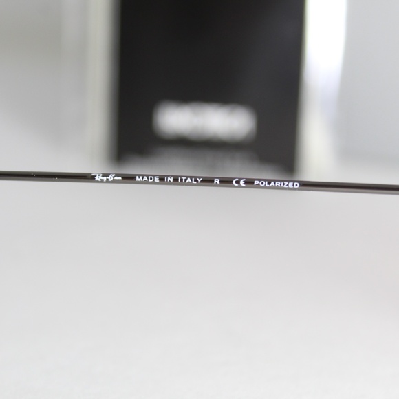 RAY-BAN RB 3025 004/58 POLARIZED GUNMETAL AVIATORS - Picture 7 of 8